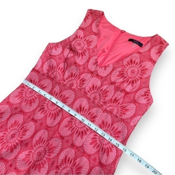 TRINA Turk Carpenteria Floral Lace Ruffle Hem Mini Dress in Peony | Size 8 - Picture 14 of 16